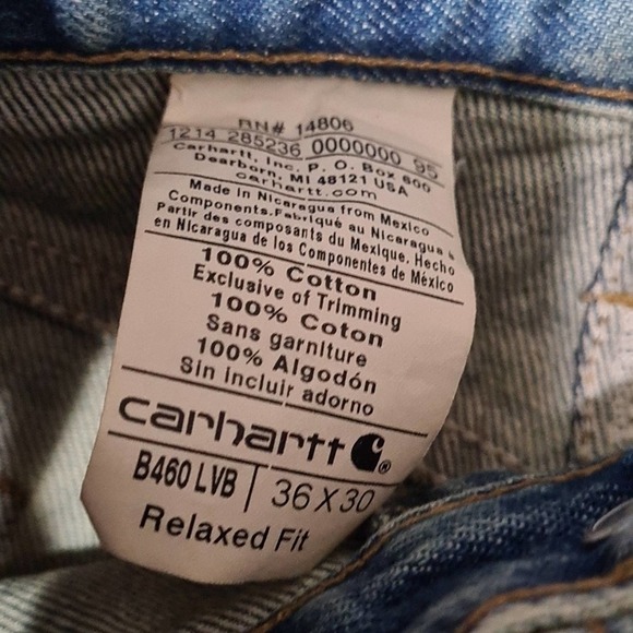 Carhartt Blue Jeans‎ Size 36x30 - Picture 5 of 6